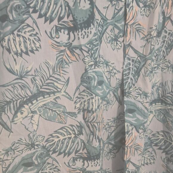 Simms Blue Casual Button Down Shirt with Paisley Design - Picture 5 of 6